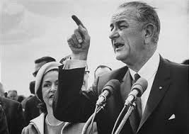 LBJ givng the press 'what for'