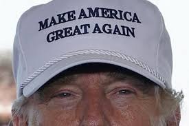 Donald Trump's famous hat and campaign slogan